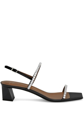 Giuseppe Zanotti 45mm Valentiine Crystal sandals - Black