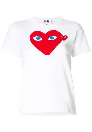 Comme Des Garçons Play heart-print T-shirt - White