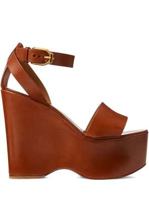 Ralph Lauren Collection platform sandals - Brown