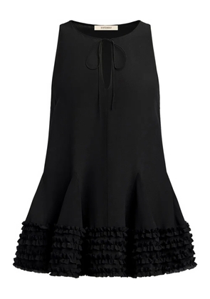 12 STOREEZ keyhole ruffled dress - Black