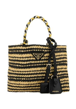 Prada raffia woven tote bag - Neutrals