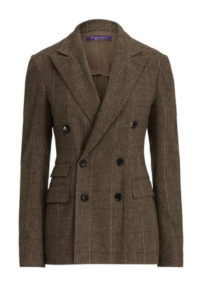 Ralph Lauren Collection double-breasted pinstripe-pattern blazer - Brown