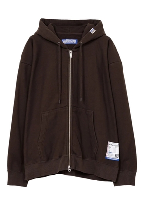 in･stru(men-tal). zip-up hooded - Brown