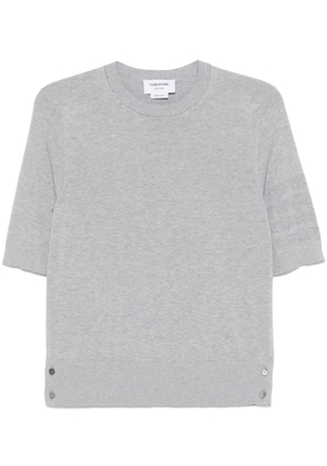Thom Browne 4-Bar pointelle T-skirt - Grey