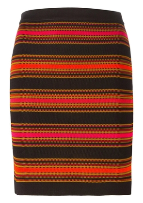 Balmain striped skirt - Black