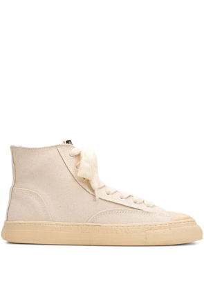 General Scale. Roy high-top canvas sneakers - Neutrals