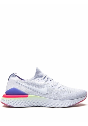 Nike Epic React Flyknit 'Hydrogen Blue/Sapphire/Lime Bl' sneakers - White