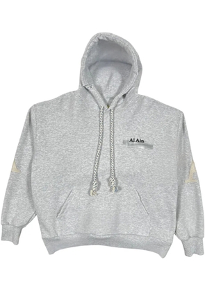 AL AIN graphic-print hoodie - Grey