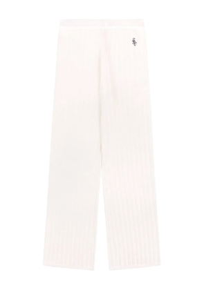 Sporty & Rich ribbed trousers - White