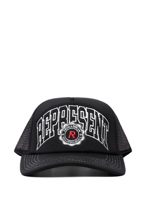 Represent embroidered mesh cap hat - Black