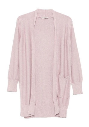 Intrecci pocket open-front cardigan - Pink