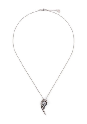 Shaun Leane hooked pearl pendant necklace - Silver
