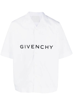 Givenchy logo-print short-sleeve shirt - White