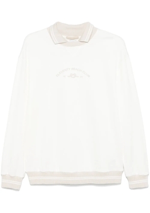 Eleventy logo-print sweatshirt - White