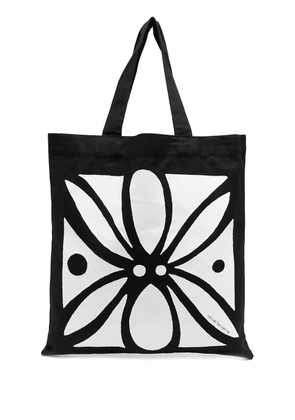 10 CORSO COMO abstract floral print tote bag - Black
