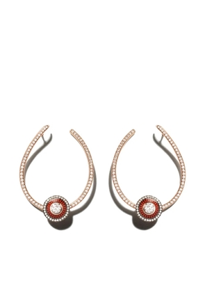 Selim Mouzannar 18kt rose gold diamond Mina earrings - Pink