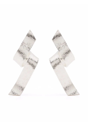 Wouters & Hendrix Swirl twisted earrings - Silver