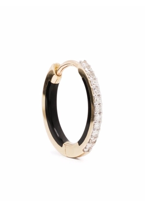 Maria Black Lost Highway 10 diamond single huggie earring - Gold