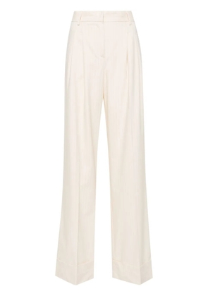 THE ANDAMANE Nathaniel pinstripe wide-leg trousers - Neutrals