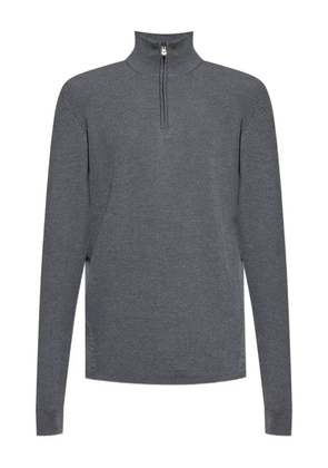 Sease stand-collar half-zip sweater - Grey