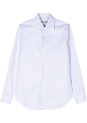 Canali micro-dot cotton shirt - Blue