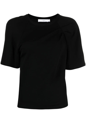 IRO gathered wide-sleeve T-shirt - Black