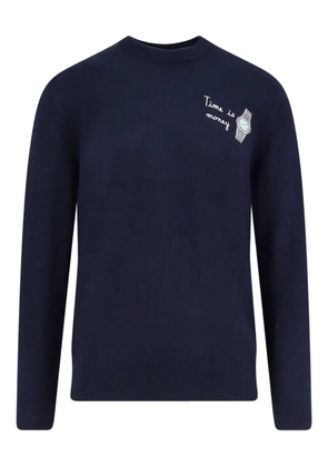 MC2 Saint Barth embroidery crew-neck sweater - Blue