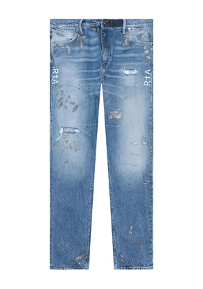 RTA Bryant paint-splatter jeans - Blue
