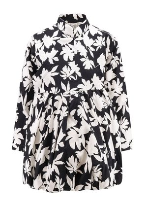 Comme Des Garçons Play leaf-print jacket - Black