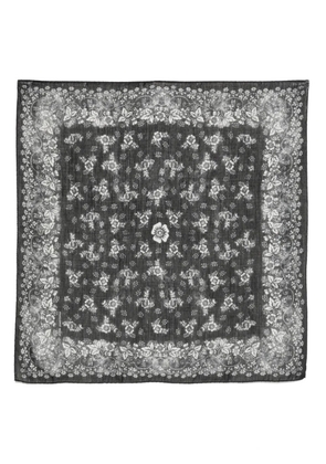 Massimo Alba floral bandana - Black
