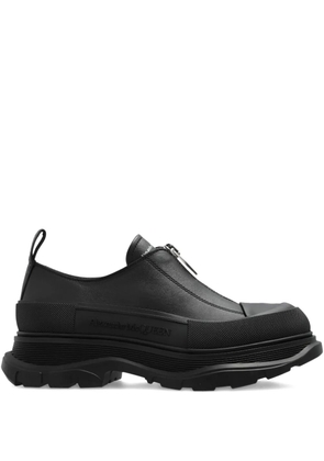 Alexander McQueen logo-print leather sneakers - Black
