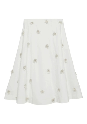 Simkhai embellished cotton skirt - White