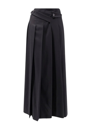 ixos buttoned-strap pleated skirt - Black