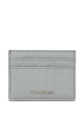 Karl Lagerfeld logo-embossed cardholder - Grey