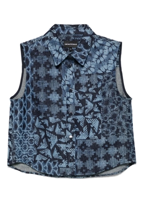 Emporio Armani denim top - Blue