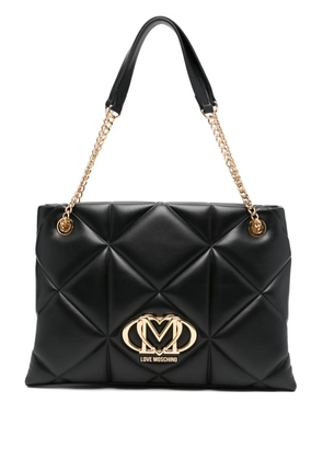Love Moschino quilted shoulder bag - Black
