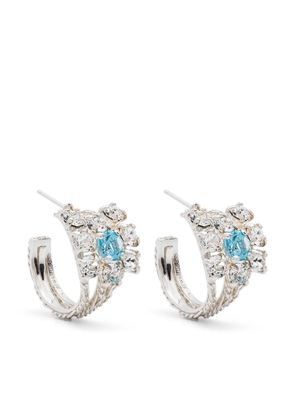 Wouters & Hendrix crystals hoop earrings - Silver