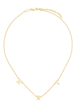 Missoma letter charm choker - Gold