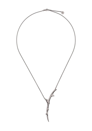 Shaun Leane Rose Thorn single drop pendant necklace - Silver