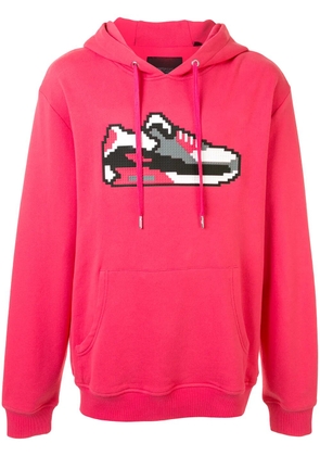 Mostly Heard Rarely Seen 8-Bit low-poly sneaker hoodie - Red