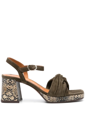 Chie Mihara Gelia 55mm suede sandals - Green