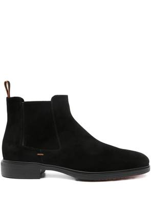 Santoni suede Chelsea boots - Black