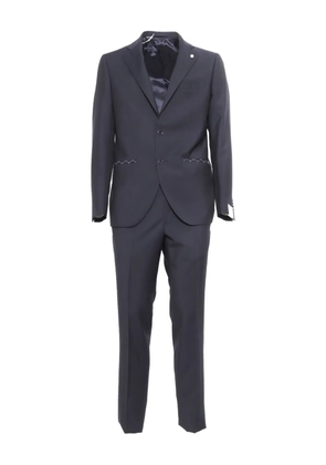 LUIGI BIANCHI MANTOVA scalloped-detail suit - Grey