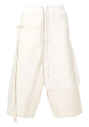 Rick Owens DRKSHDW layered track shorts - Neutrals