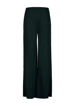 Ferragamo ribbed side-lace trousers - Blue