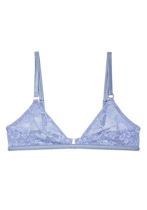 Fleur Du Mal Le Stretch lace triangle bra - Blue