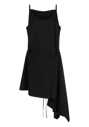 Juun.J asymmetric-hem sleeveless minidress - Black