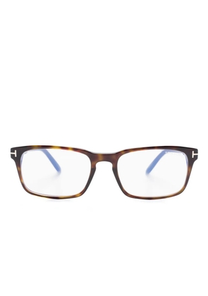 TOM FORD Eyewear rectangle-frame glasses - Brown