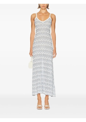 Christopher Esber Palais geometric-patterned midi dress - Blue