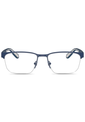 Emporio Armani logo-engraved glasses - Blue